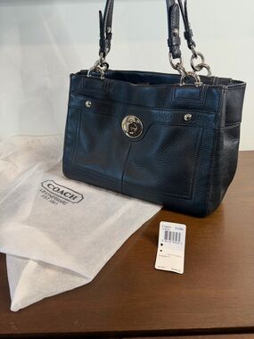 Coach Penelope Black Leather Shoulder Bag F16531